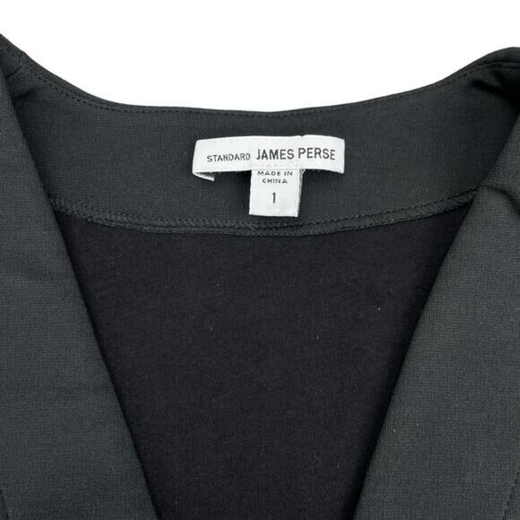 James Perse V-Neck Sheath Knee Length Dress In Carbo Size Small - Picture 6 of 8